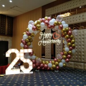 Magical Moments Happy Anniversary Ring Balloon Decoration