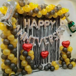 Delightful Decor Happy Anniversary Balloon Decoration