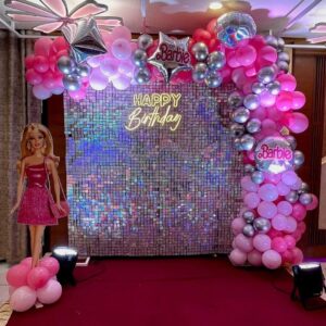 Wishful Wonder Barbie Theme Sequal Backdrop Birthday Decoration