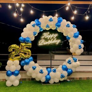 Radiant Revelry Happy Birthday Ring Balloon Decoration