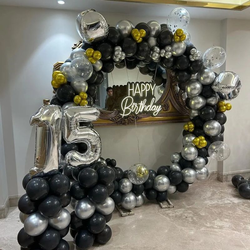 Radiant Revelry Happy Birthday Ring Balloon Decoration