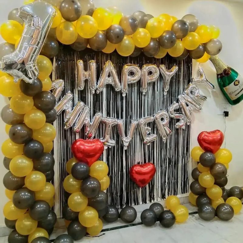 Delightful Decor Happy Anniversary Balloon Decoration